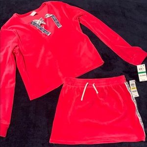 NWT Velour Hot Pink Ideology set